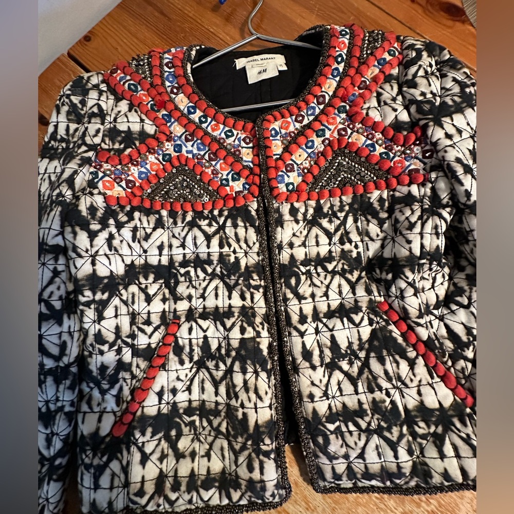 Isabel Marant quilted shibori jacket size Small